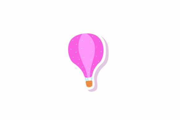Back to School Air Balloon Stickers Svg