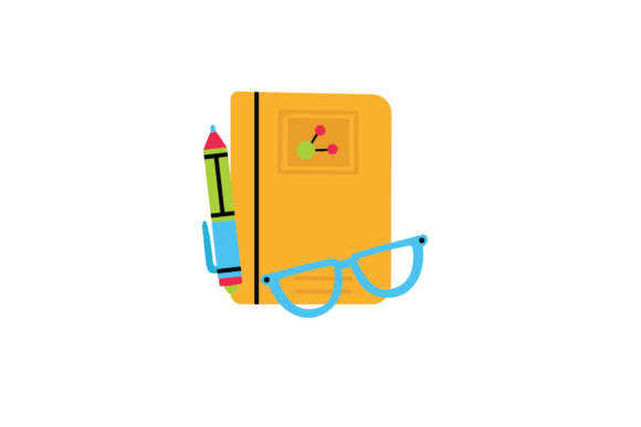 Back to School Book and Pen Svg