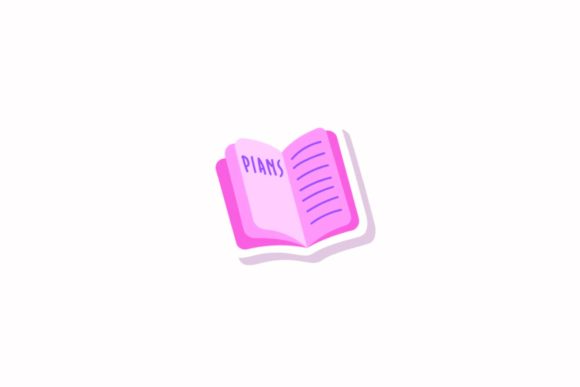 Back to School Book Stickers Svg
