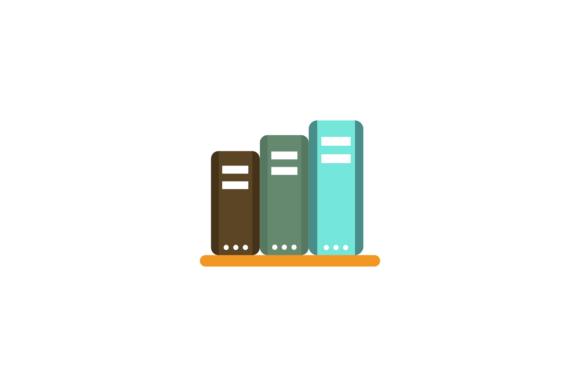 Back to School Bookshelf Graphics and Illustrations