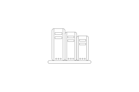 Back to School Bookshelf Outline Graphics