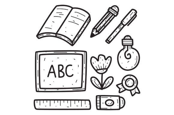 Back to School Doodle Design Graphics