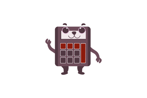 Back to School Kawaii Calculator Graphics