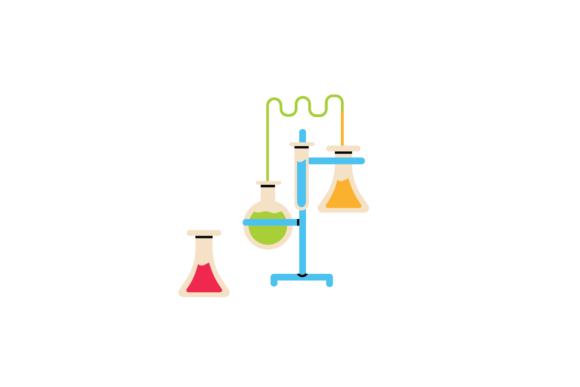 Back to School Lab Glass Science Svg Graphics