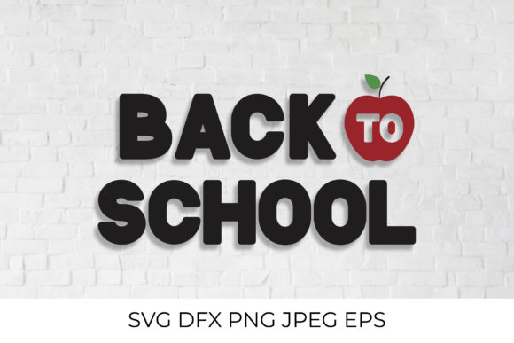 Back to School Lettering with Apple Graphics