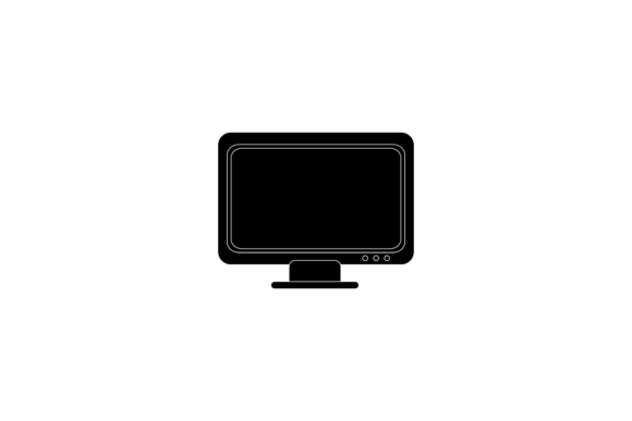 Back to School Monitor Silhouette Graphics