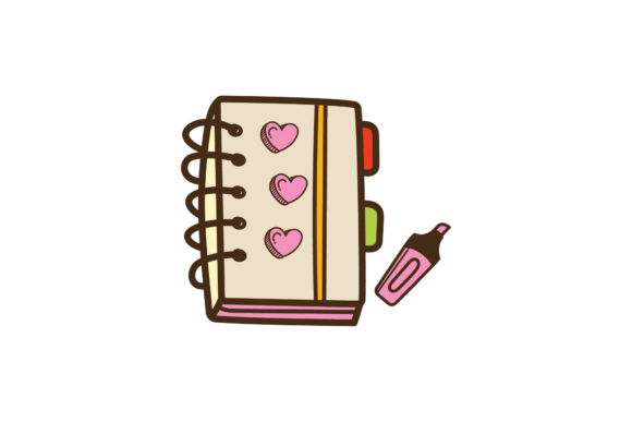 Back to School Notebooks Svg Graphics