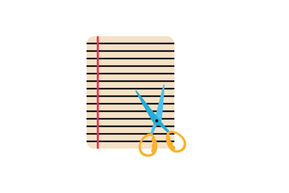 Back to School Paper Digital Scissors