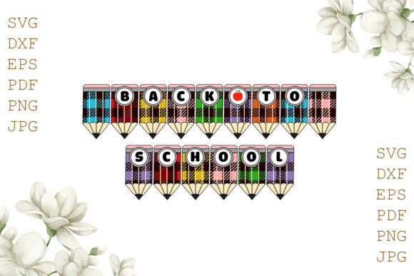 Back to School Party Decor Svg File