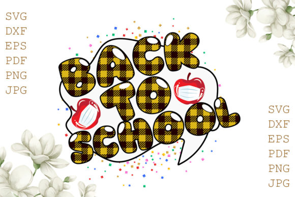 Back to School Plaid Pattern Digital Graphics