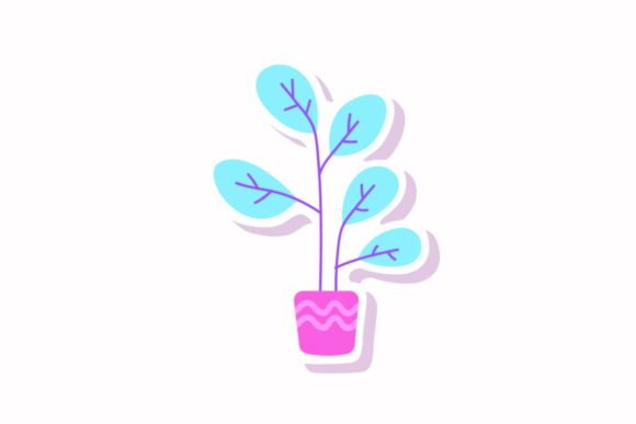 Back to School Plant Stickers Svg: Graphics for Branding