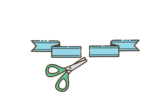 Back to School Ribbon Scissors Svg Graphics